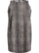 Robe courte en jean sans manches avec imprimé léopard, Marron, Packshot image number 0