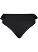 Bas de bikini à volants, Noir, Packshot image number 0