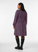 Robe avec haut smock&eacute; et imprim&eacute; &agrave; petites fleurs, Bleu, Model image number 2