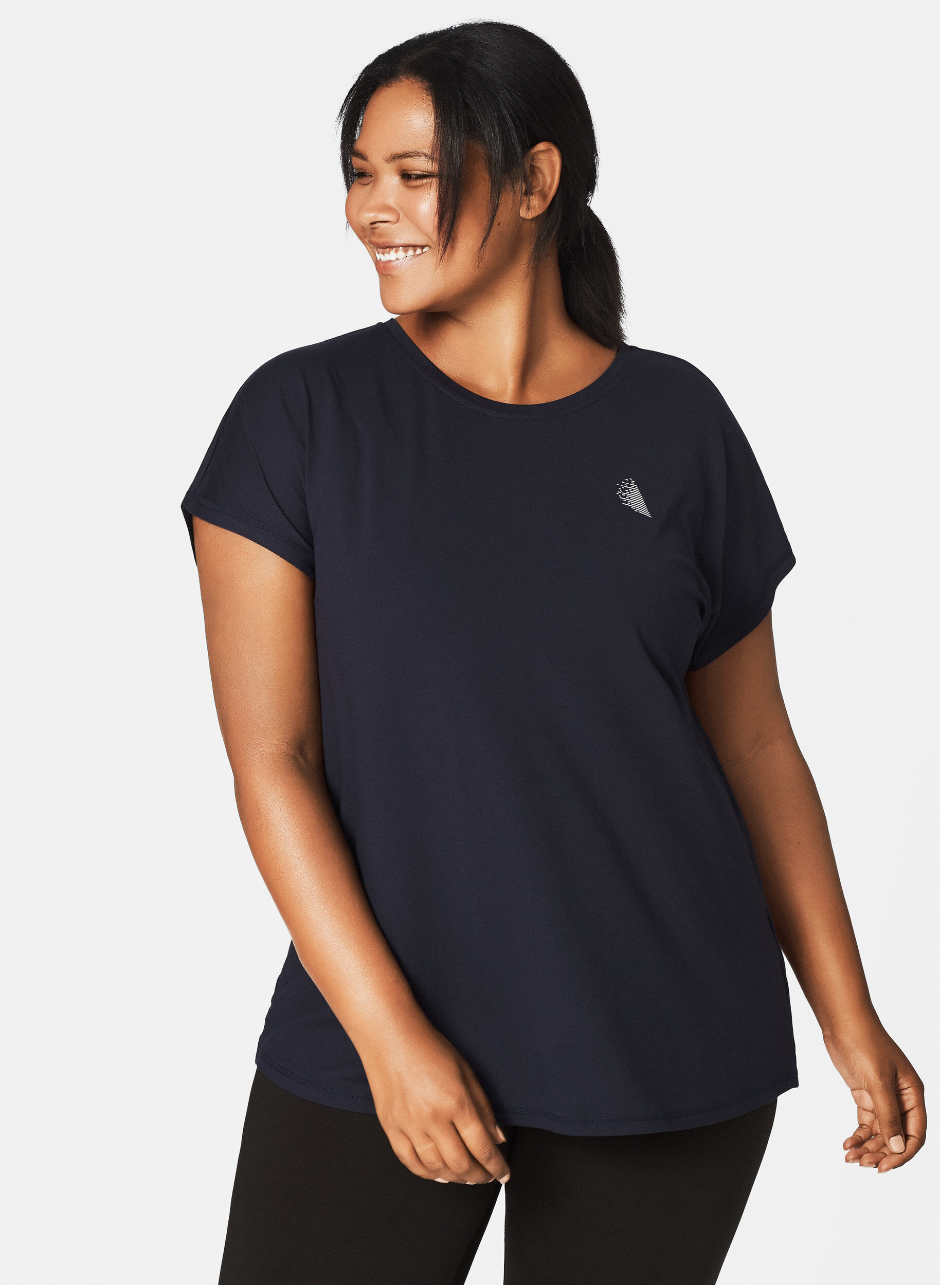 Zizzi T-shirt, Bleu, Model image number 3