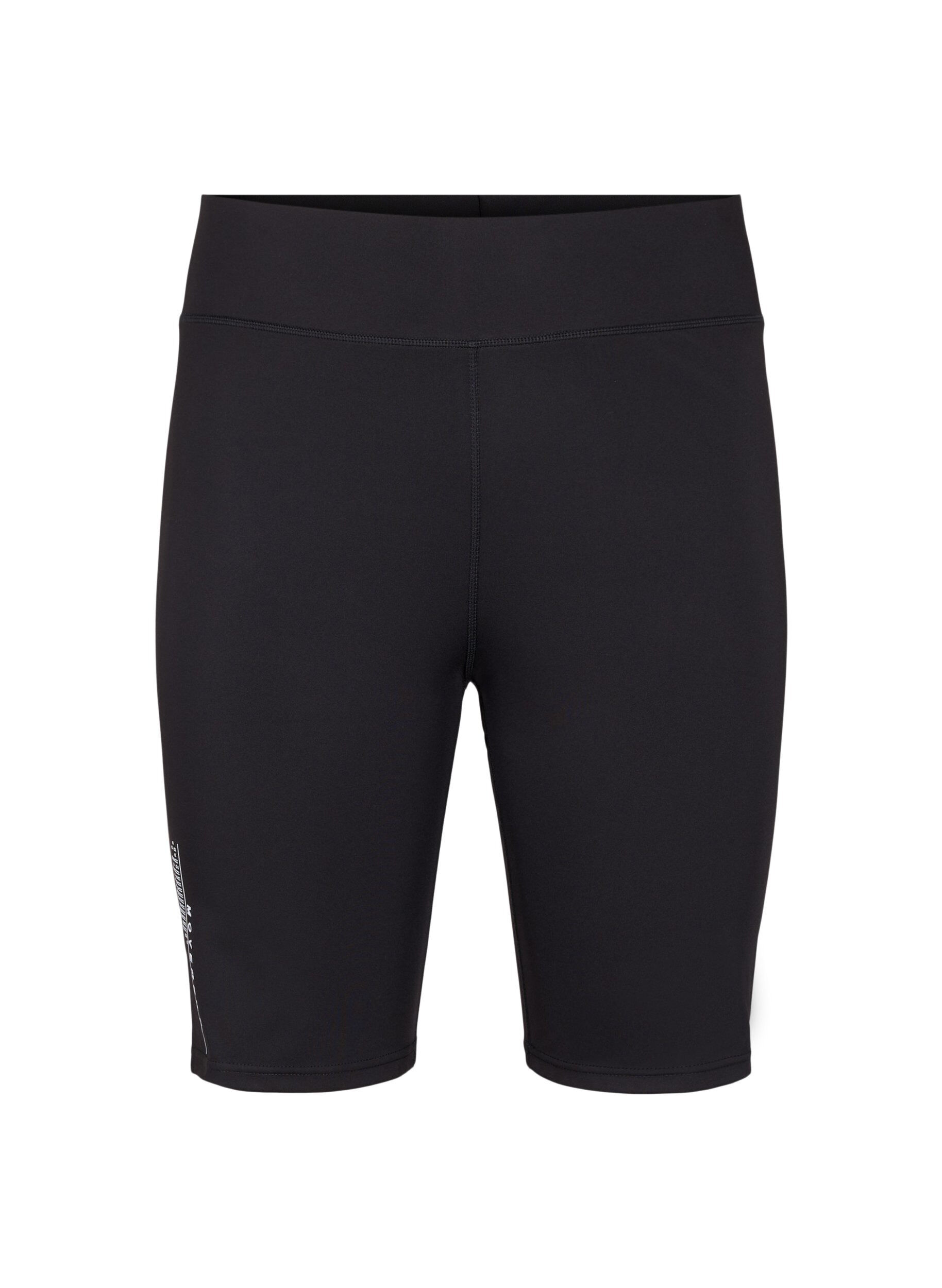 Zizzi Short d'entra&icirc;nement moulant avec logo, Black, Packshot image number 0