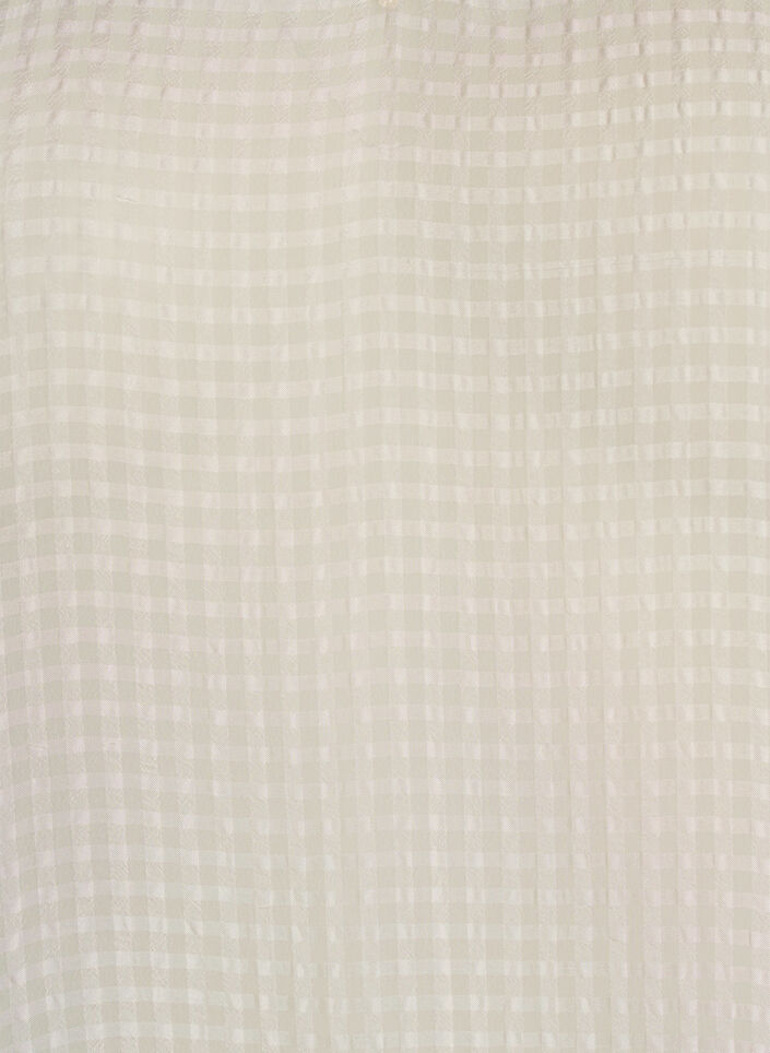 Blouse en seersucker avec col en V, Beige, Packshot image number 2