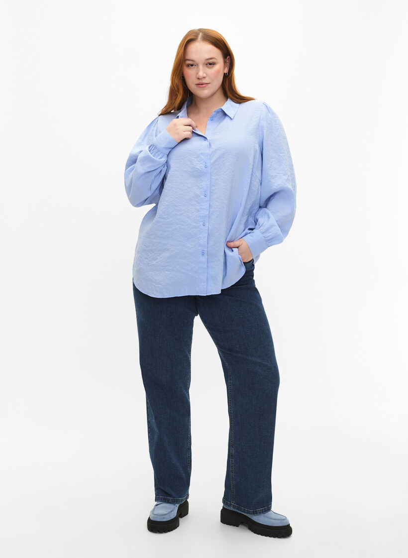 Bluse aus TENCEL™ Modal, Serenity, Model image number 2
