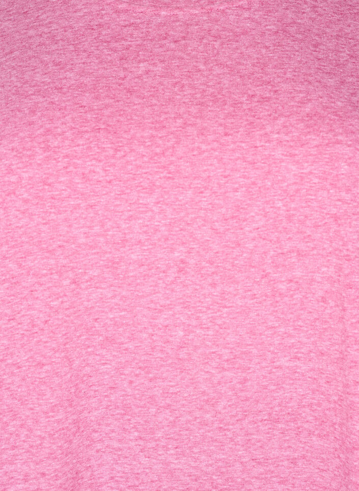T-shirt m&eacute;lang&eacute; avec manches courtes, Rose, Packshot image number 2