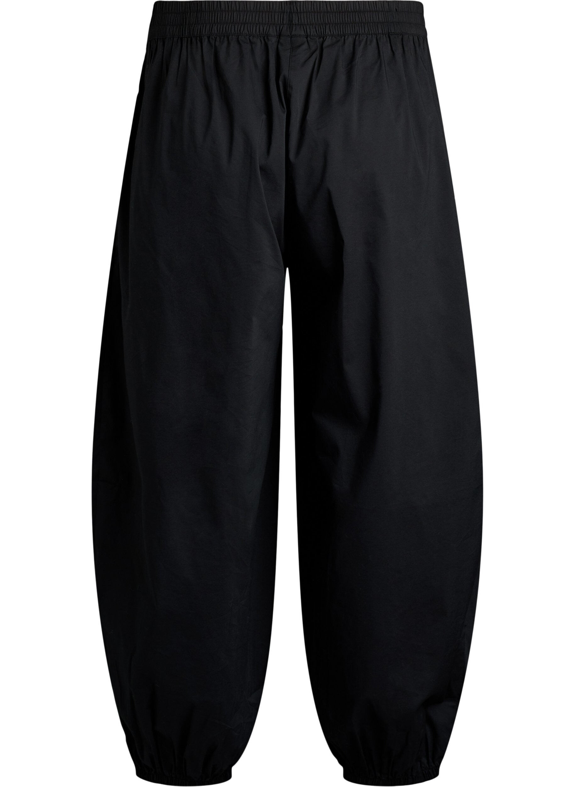 ZizziBallonhose mit Taschen und elastischem Bund, Schwarz, Packshot image number 1