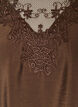 Bluse aus Spitze mit 3/4-&Auml;rmeln, Braun, Packshot image number 2