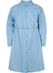 Robe Denim avec boutons et manches longues, Light blue denim, Packshot image number 0