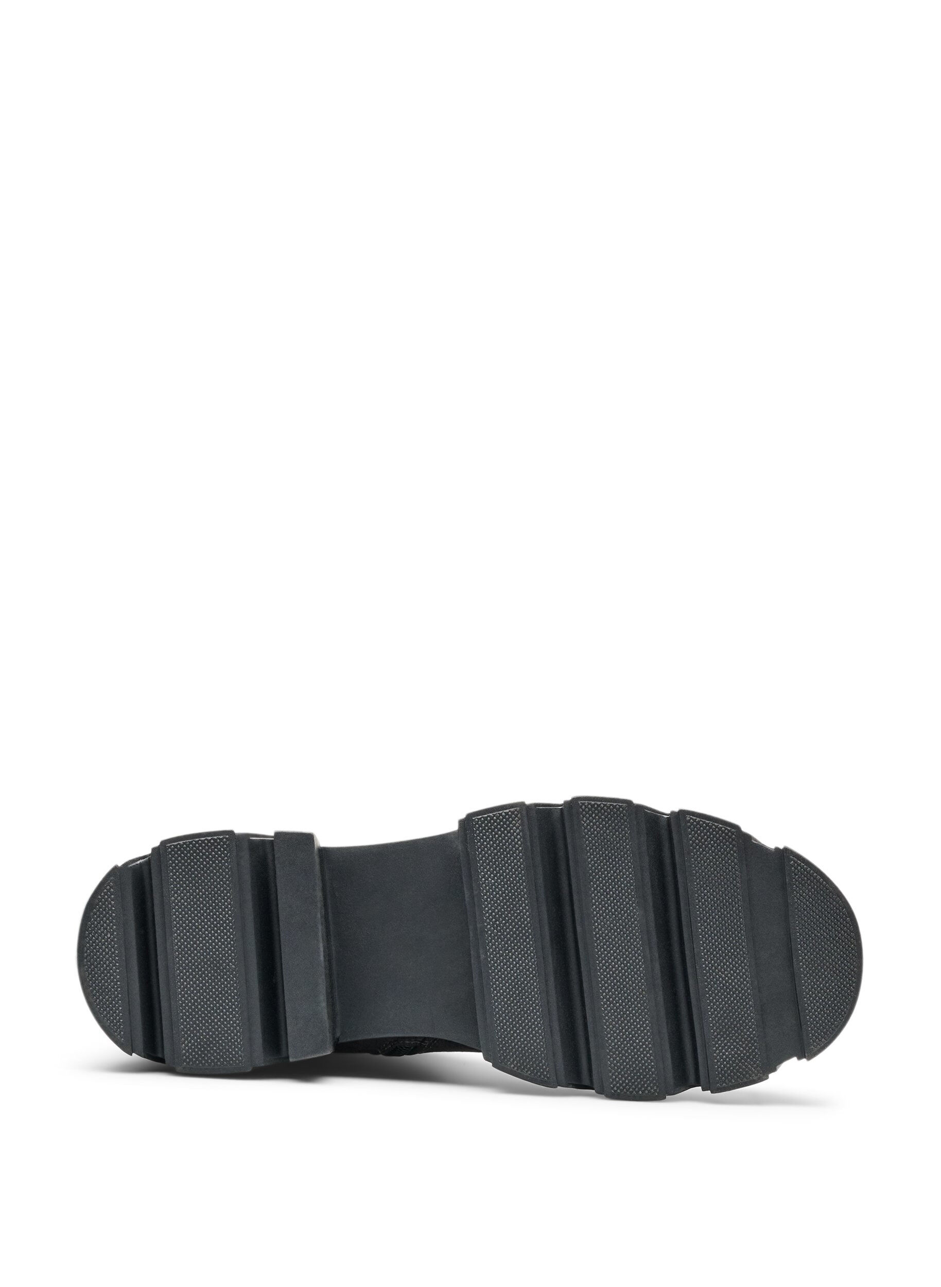 ZizziLanger Stiefel mit geripptem, elastischem Schaft und chunky Sohle, Braun, Packshot image number 5