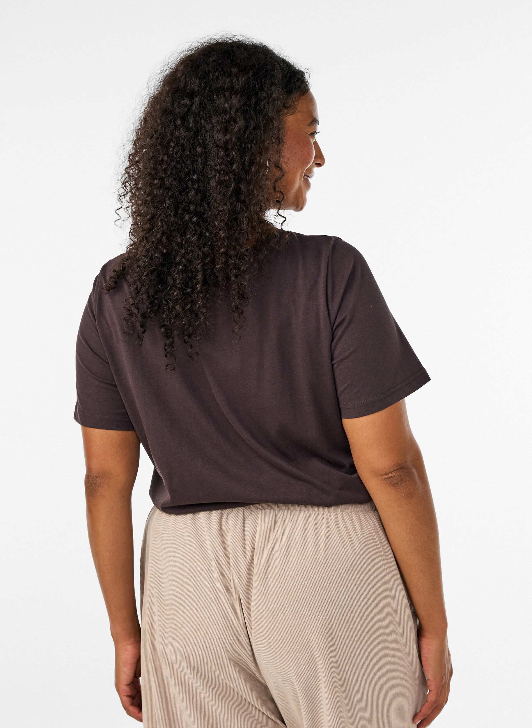 ZizziT-Shirt mit Print, Braun, Model image number 2