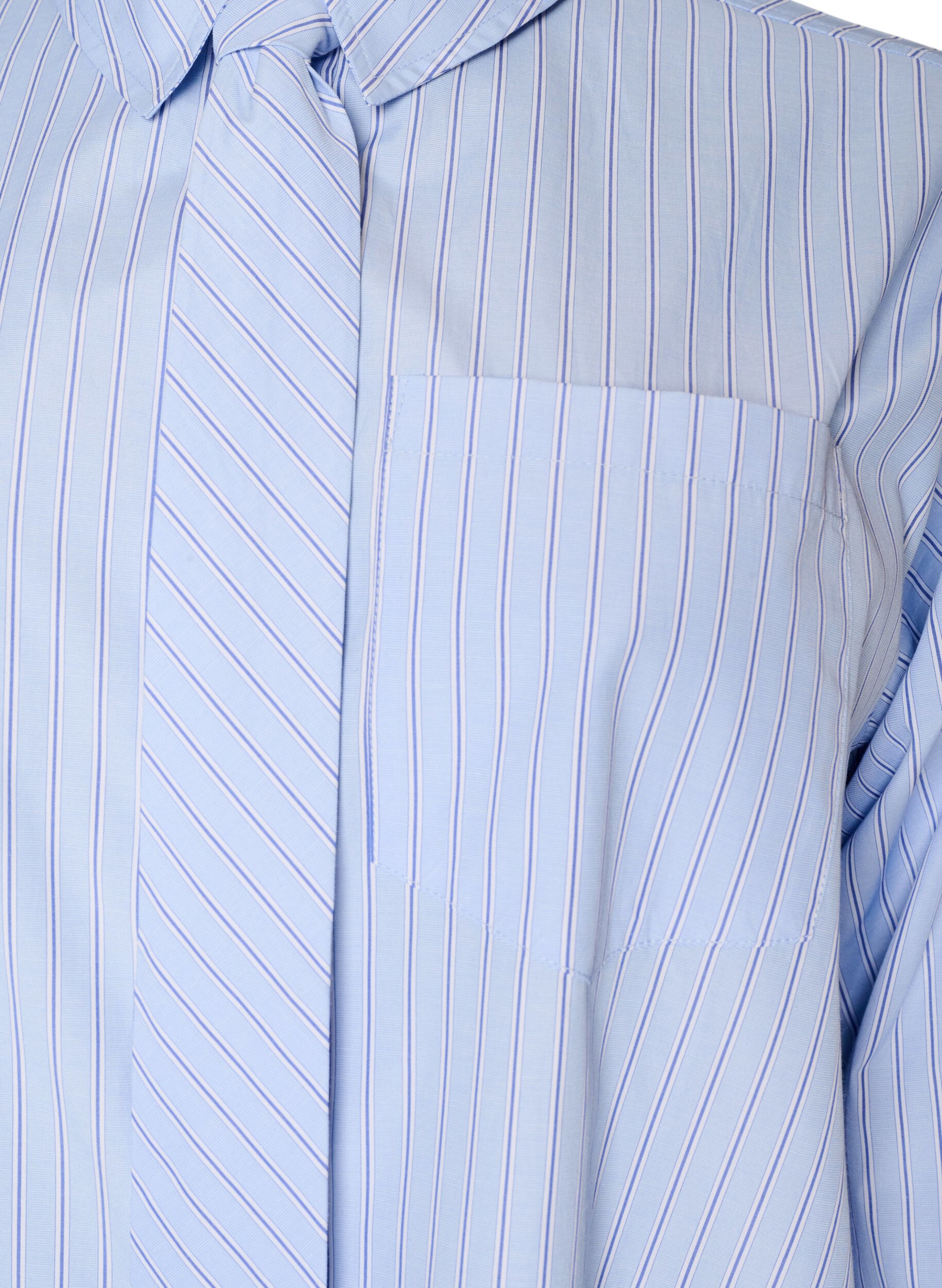 ZizziLockere Bluse mit Bindeband, Blau, Packshot image number 2