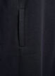Robe sweat-shirt courte &agrave; col montant et poches, Noir, Packshot image number 3