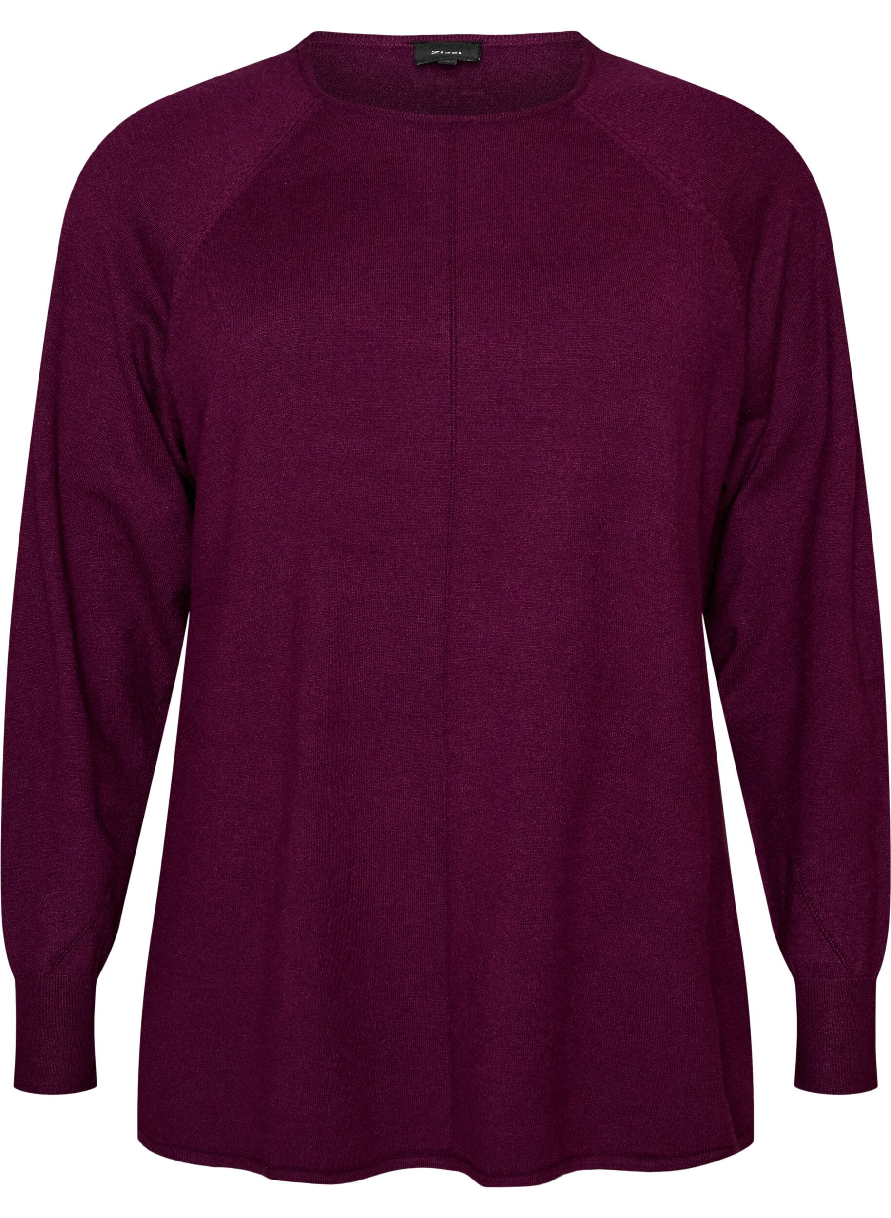Chemisier en tricot avec col rond et motif tricot