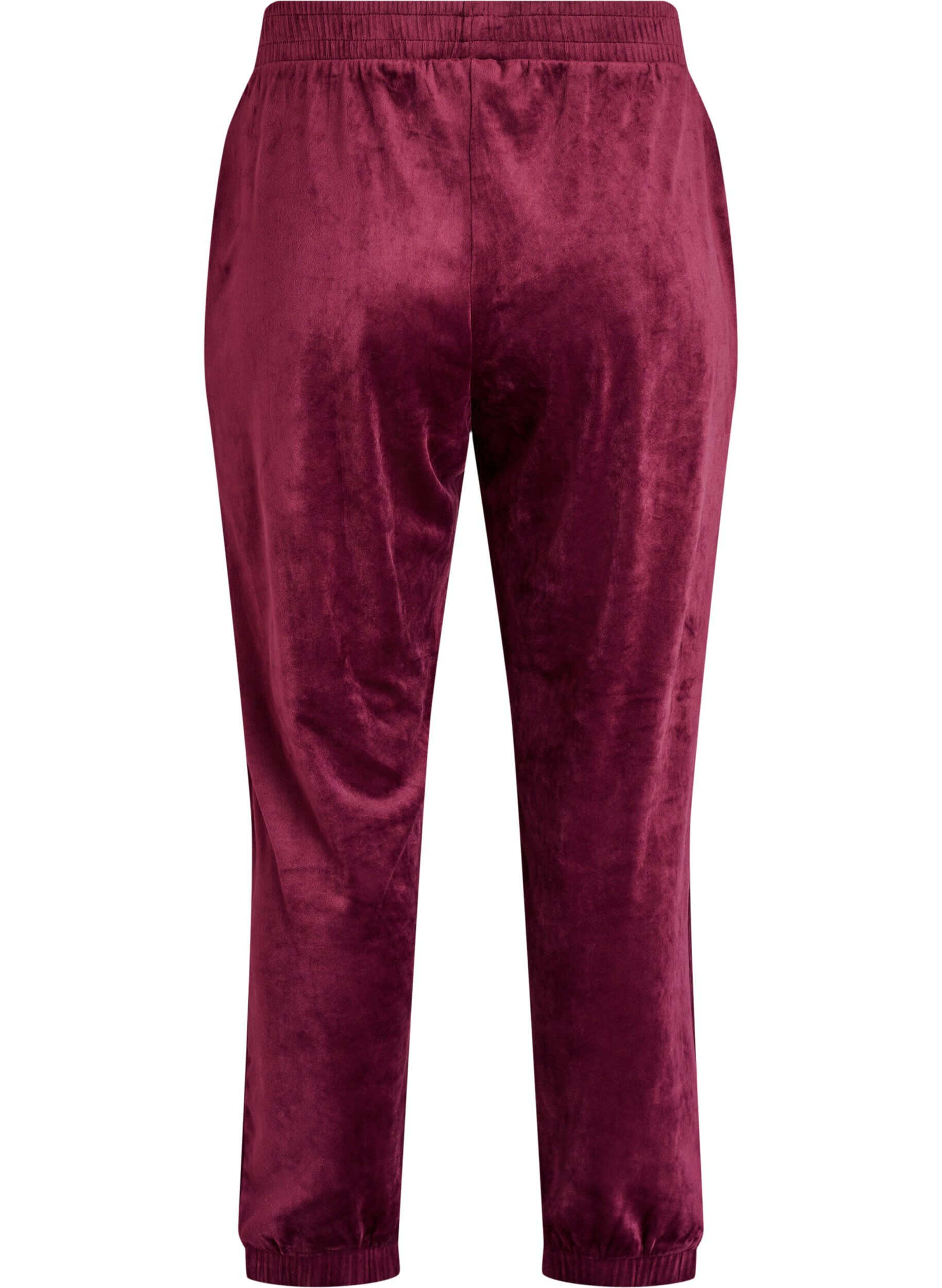 ZizziLockere Samt-Hose, Rot, Packshot image number 1