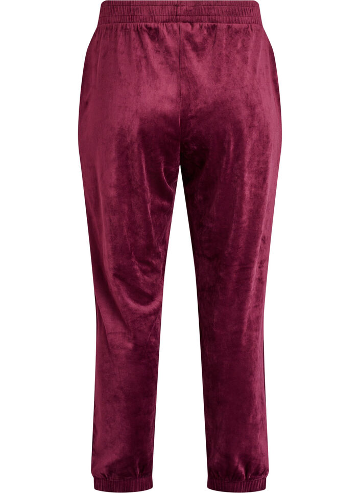 Lockere Samt-Hose, Rot, Packshot image number 1