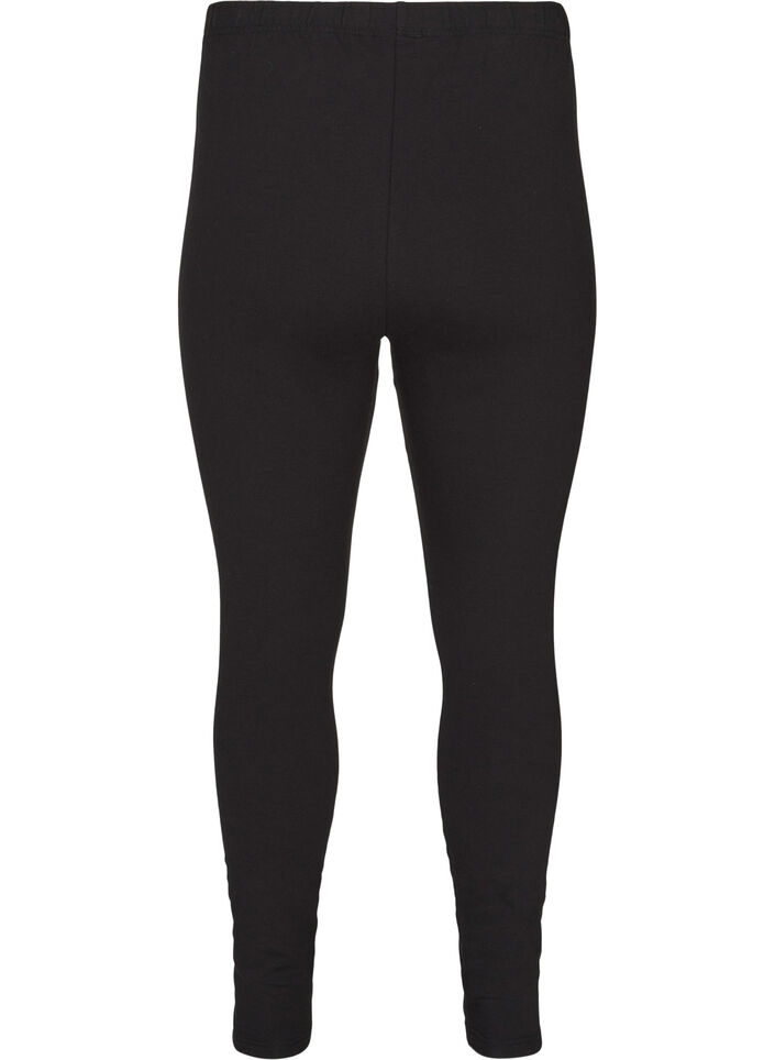 Leggings aus Baumwolle mit Futter, Schwarz, Packshot image number 1