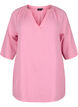 Tunique à manches 3/4 en coton, Rosebloom, Packshot image number 0