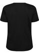 T-Shirt mit Print, Schwarz, Packshot image number 1