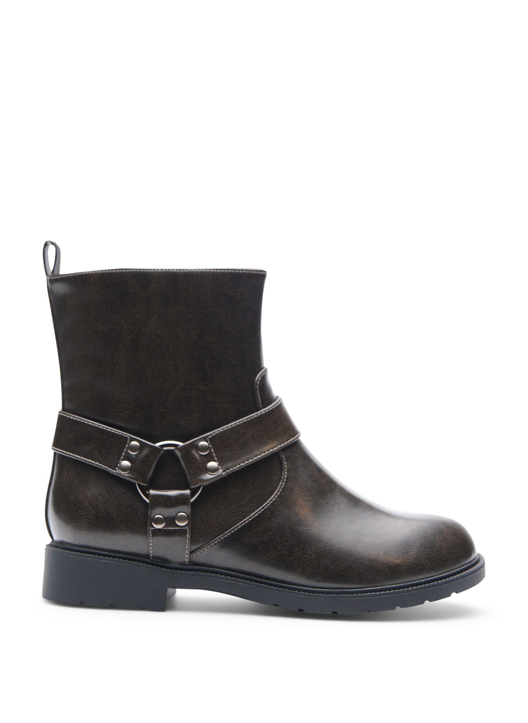 Kurzer Bikerstiefel
