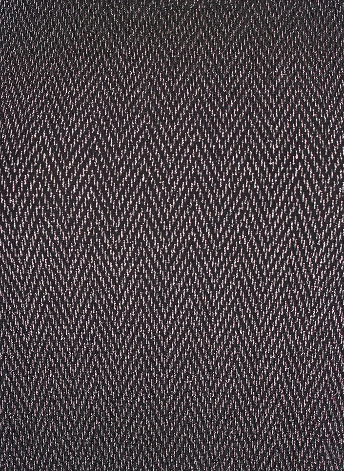 Bluse mit Glitzermuster und 3/4-Ärmeln, Schwarz, Packshot image number 2