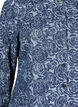 Denim-Shirt mit Rosenmuster, Denim Rose AOP, Packshot image number 2