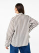 Lockeres Shirt mit Streifen, Beige, Model image number 2