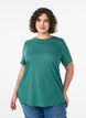 Basic-T-Shirt aus Baumwolle mit Rundhalsausschnitt, Gr&uuml;n, Model image number 0