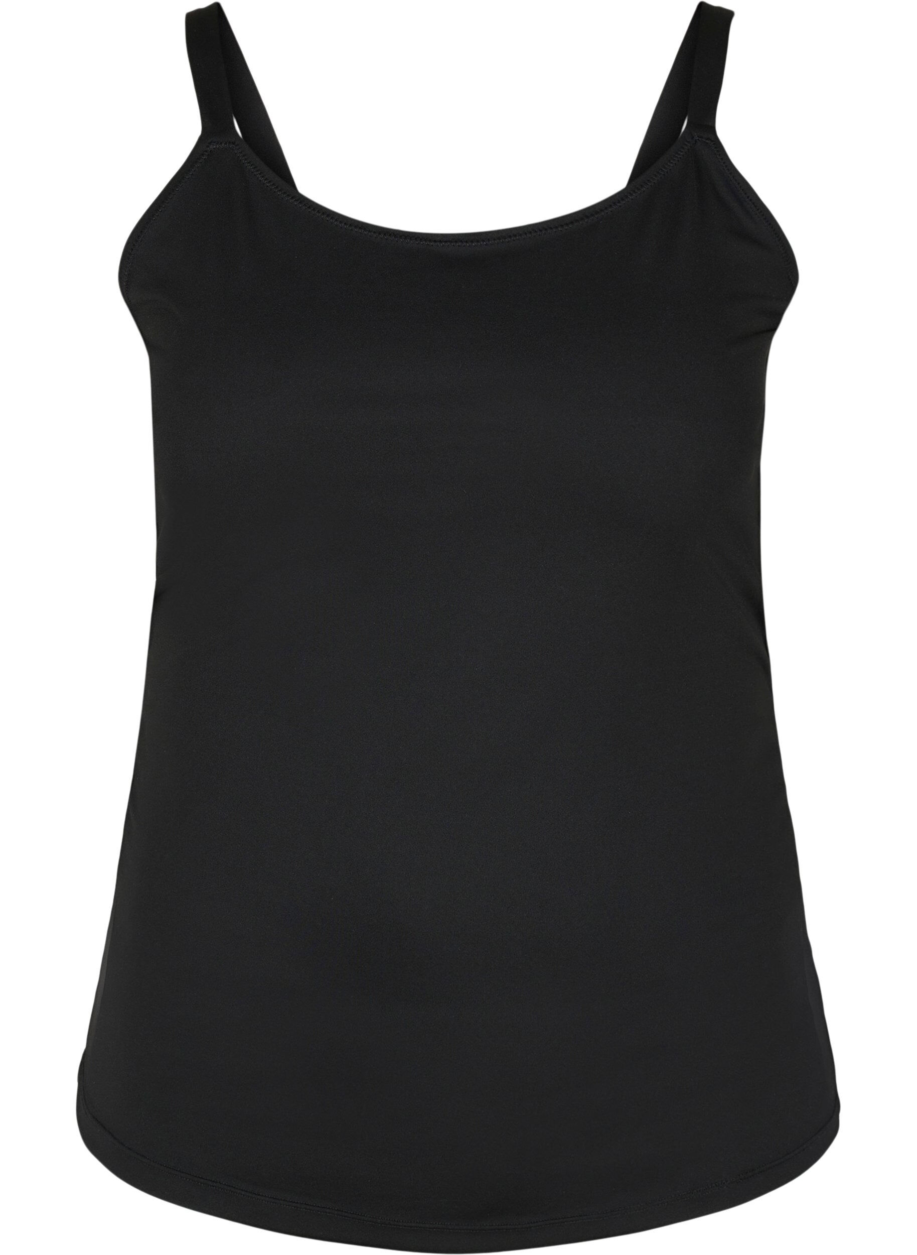 Zizzi Light Shapewear Top mit verstellbaren Tr&auml;gern, Black, Packshot image number 0