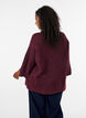 Pull c&ocirc;tel&eacute; &agrave; manches 3/4, Bordeaux, Model image number 2