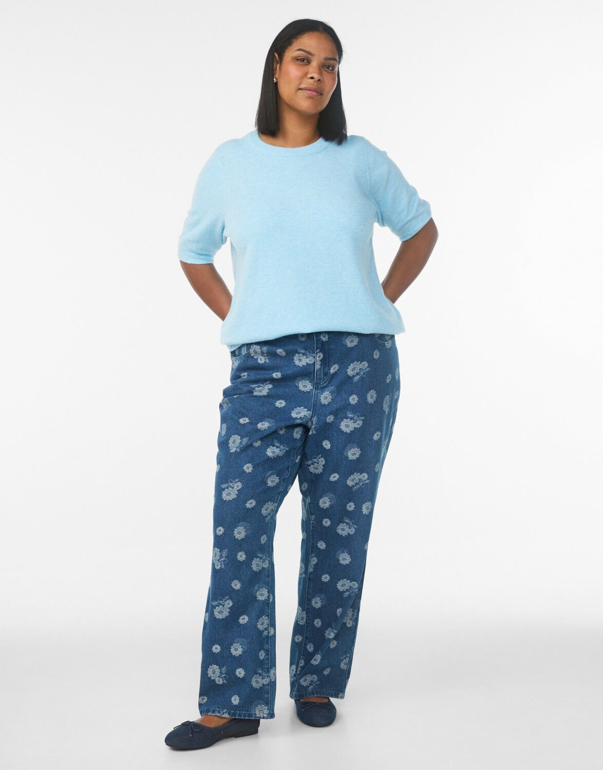 Jeans regular-fit bleues